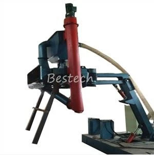 Máquina de granallado de torre eólica